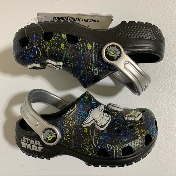 CROCS x Star Wars The Mandalorian The Child Clogs-Size c9 NWT - Picture 9 of 14